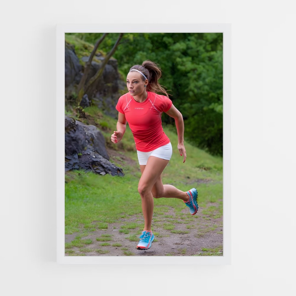 Poster En Course Vers l'Aube – affiche Biathlon (vue 3)